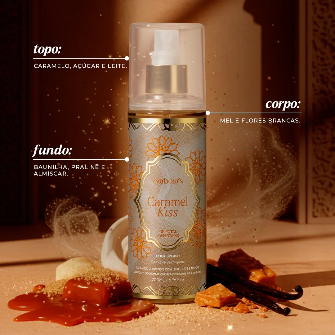 Kit 3 Body Splash Desodorante Colônia 200ml - My Sweet Delight, Very Sexy e Caramel Kiss - Image 4