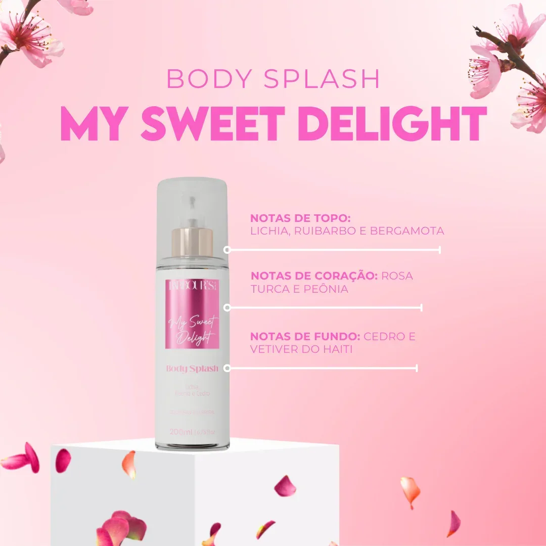 Kit Body Splash + Perfume de Cabelo My Sweet Delight - Image 2