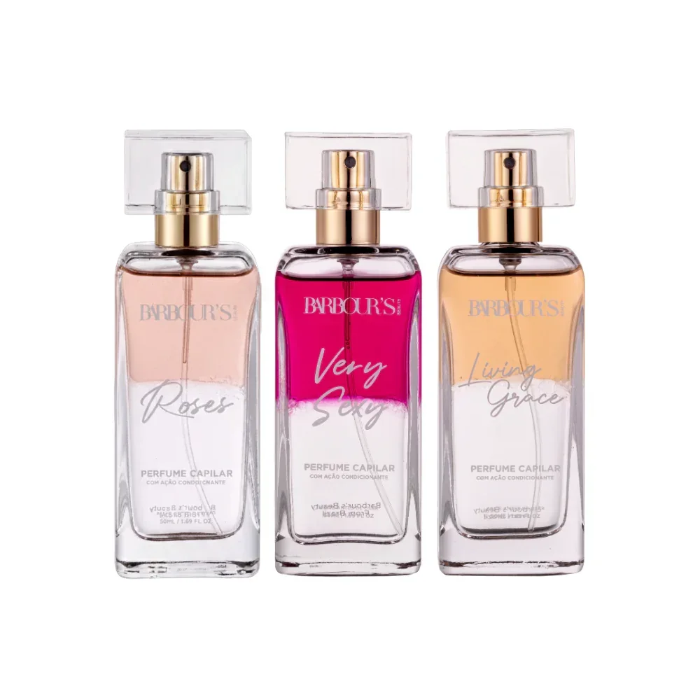 Kit Cabelo Brilhante (3 Perfumes Capilares)